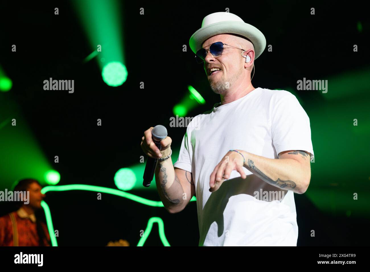 Monaco, Germania. 4 luglio 2024. Monaco di Baviera, Germania, 4 luglio 2024: Jan Delay & Disko No. 1 durante il Best of 25 Years Tour 2024 al Tollwood Festival di Monaco, Germania. (Sven Beyrich/SPP) credito: SPP Sport Press Photo. /Alamy Live News Foto Stock