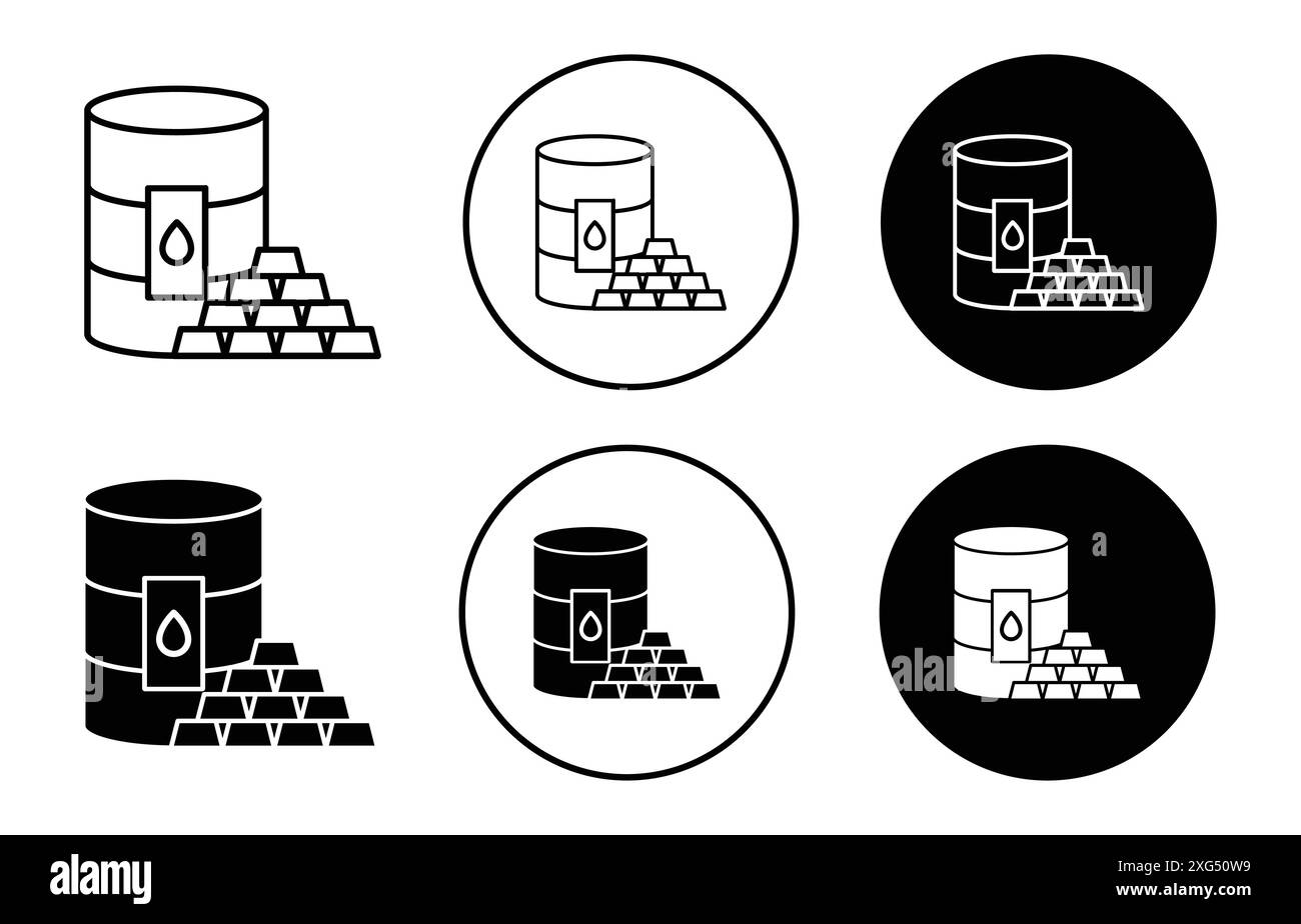 Collezione di set di logo vettoriali per l'interfaccia utente dell'app Web Illustrazione Vettoriale