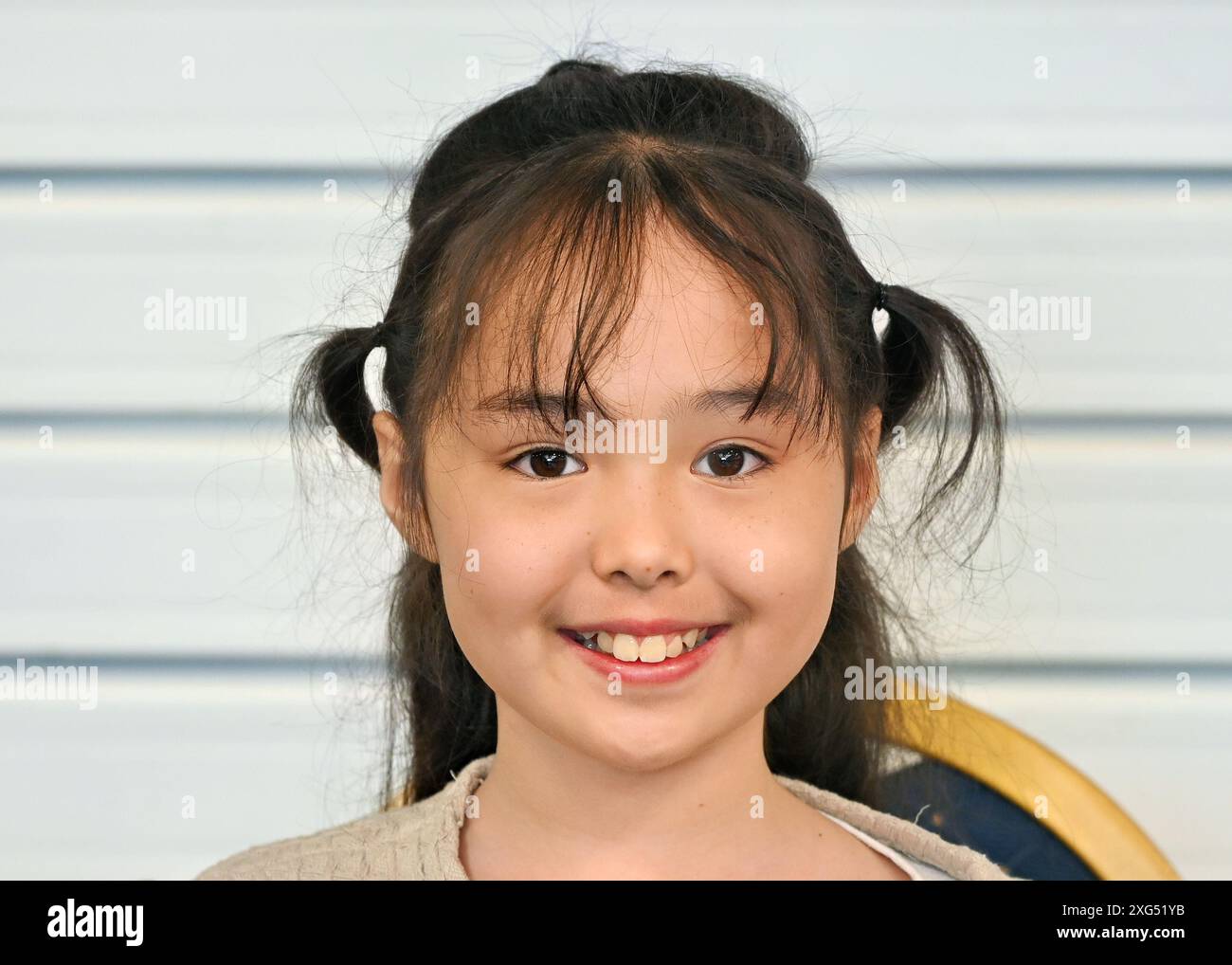 LONDRA, REGNO UNITO. 6 luglio 2024. Danielle Xin Yao Waterman, star del cinema e della TV, firma autografi per i fan al London Film and Comic con di Olympia London, Regno Unito. Credito: Vedi li/Picture Capital/Alamy Live News Foto Stock