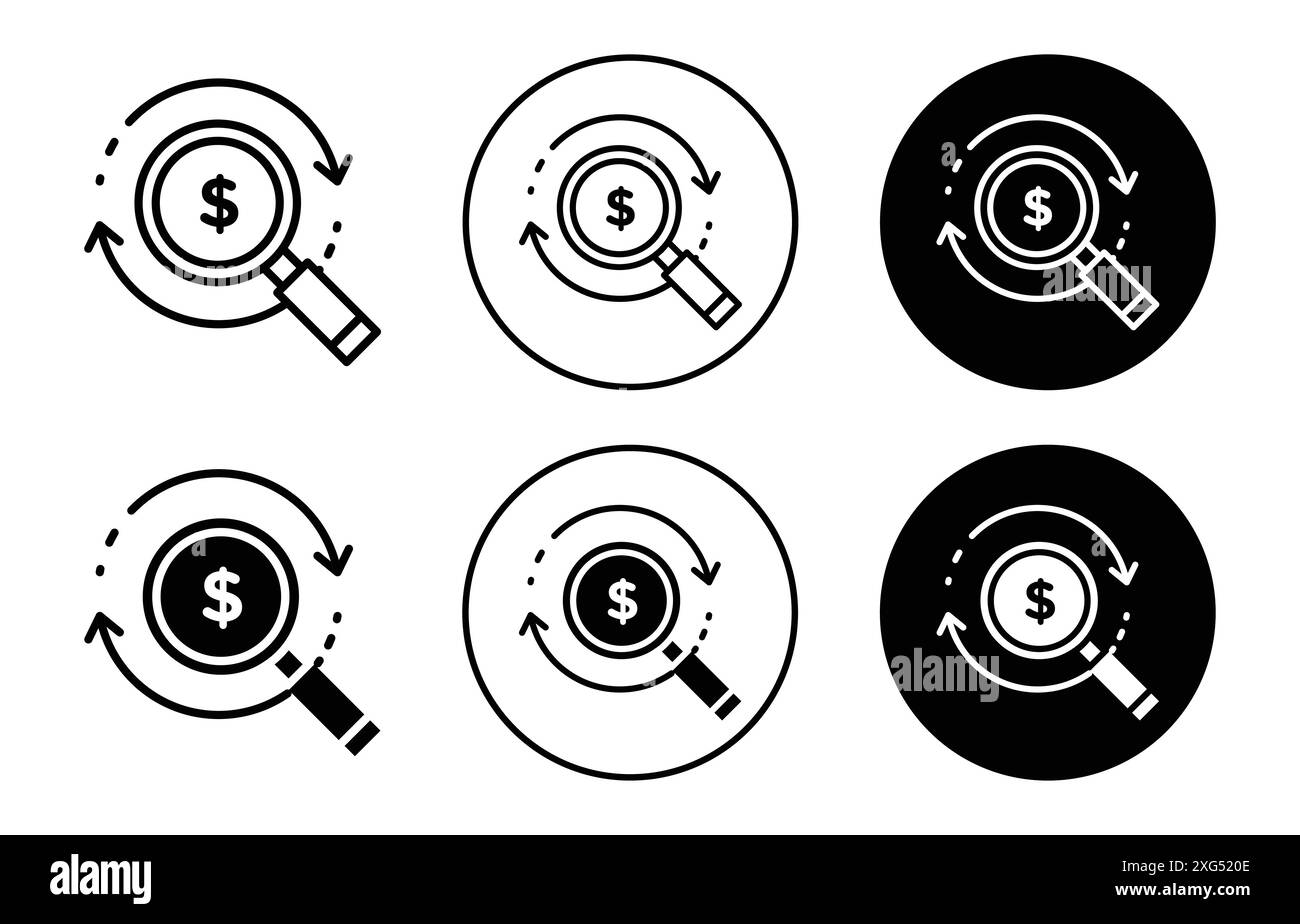 raccolta di set di logo vettoriali per l'interfaccia utente dell'app web Illustrazione Vettoriale
