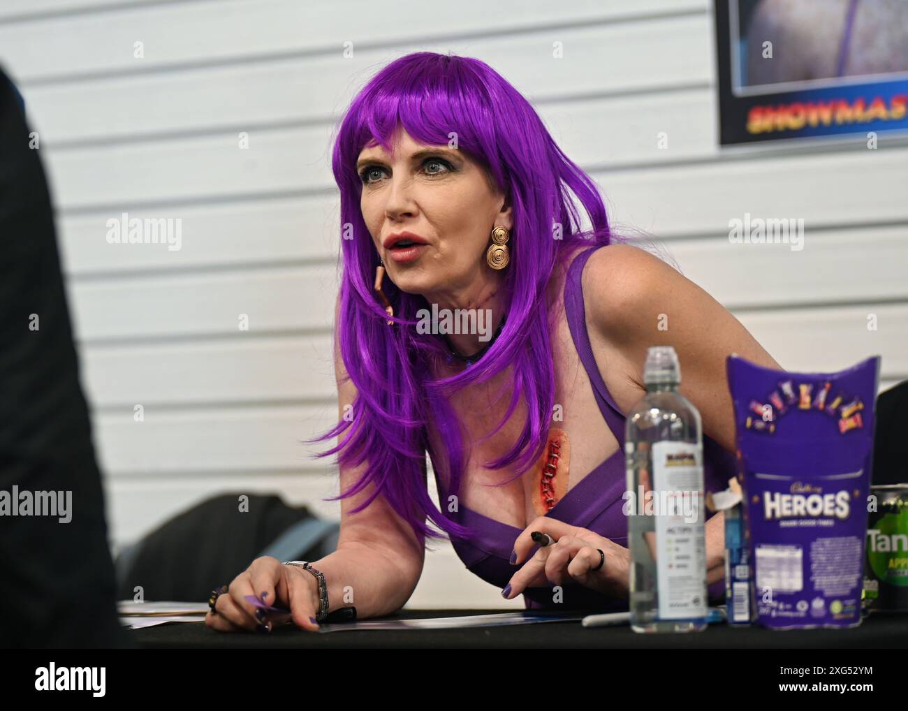 LONDRA, REGNO UNITO. 6 luglio 2024. Patty Mullen, star del cinema e della TV, firma autografi per i fan al London Film and Comic con di Olympia Londra, Regno Unito. Credito: Vedi li/Picture Capital/Alamy Live News Foto Stock