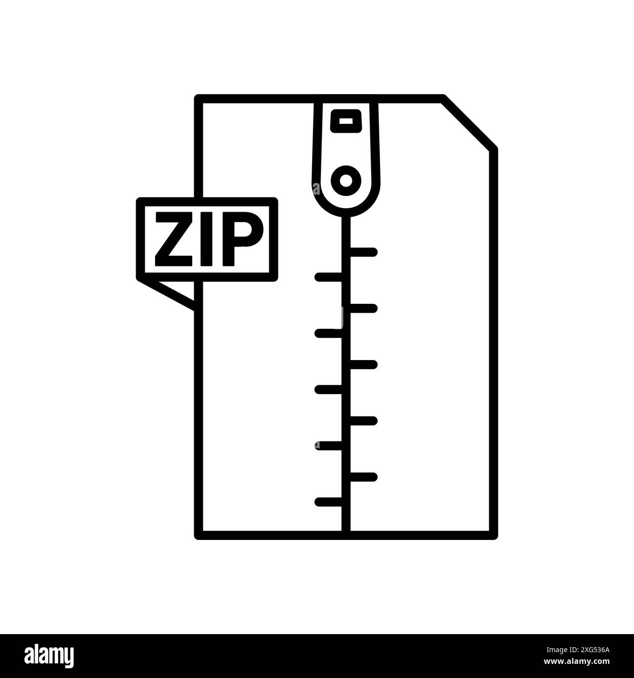 Collezione di set di logo vettoriale icona file ZIP per l'interfaccia utente dell'app Web Illustrazione Vettoriale