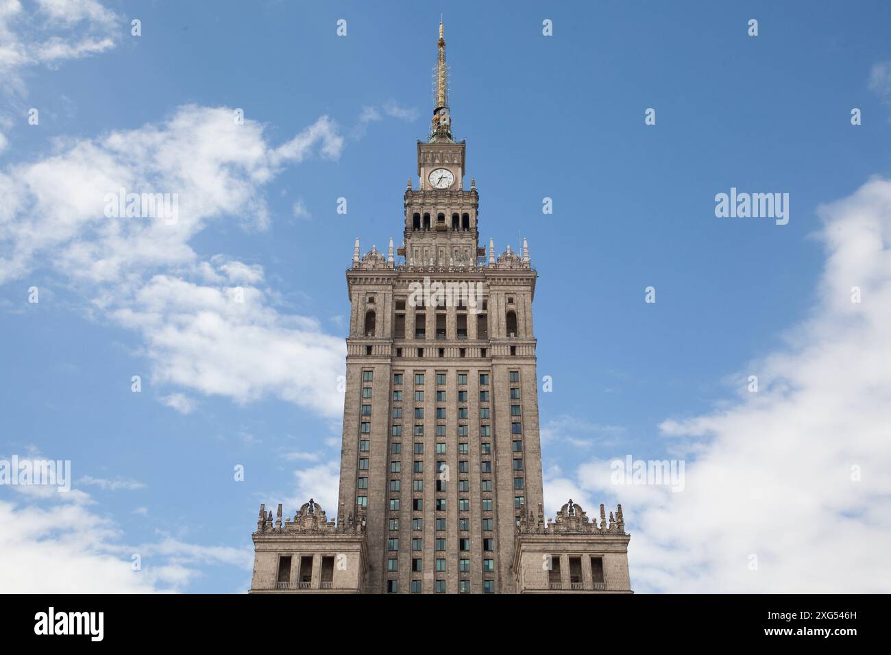 Palazzo della Cultura e della Scienza - Pałac Kultury i Nauki - PKiN, Varsavia Foto Stock