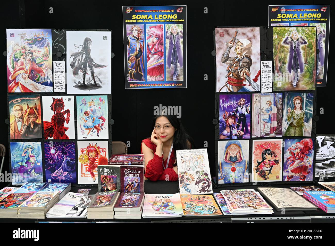 LONDRA, REGNO UNITO. 6 luglio 2024. I creatori di fumetti Sonia Leong sono stati di persona al London Film and Comic con di Olympia Londra nel Regno Unito. Credito: Vedi li/Picture Capital/Alamy Live News Foto Stock