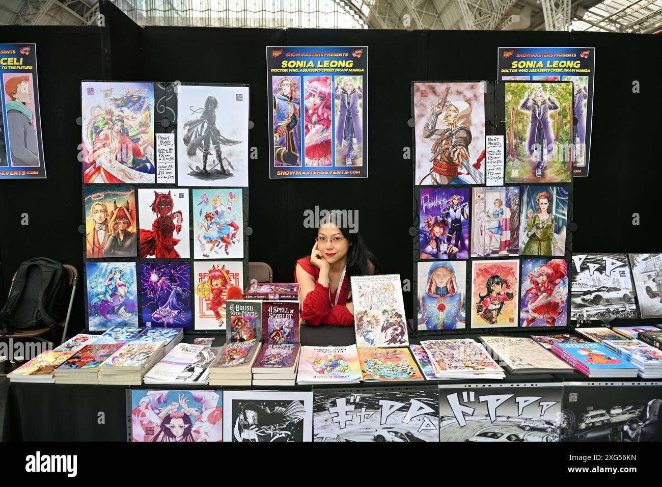 LONDRA, REGNO UNITO. 6 luglio 2024. I creatori di fumetti Sonia Leong sono stati di persona al London Film and Comic con di Olympia Londra nel Regno Unito. Credito: Vedi li/Picture Capital/Alamy Live News Foto Stock