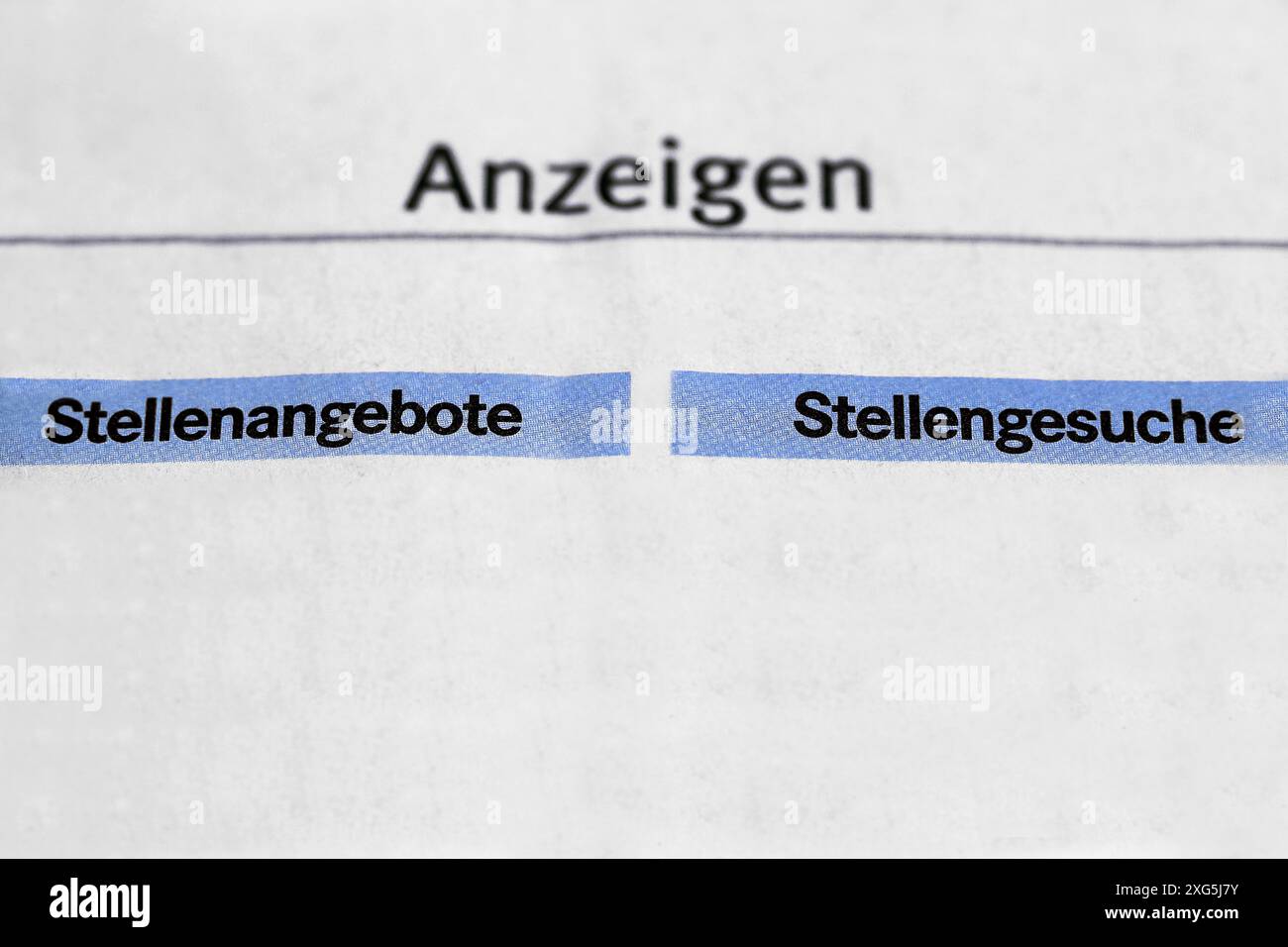 Posti vacanti e domande di lavoro Foto Stock