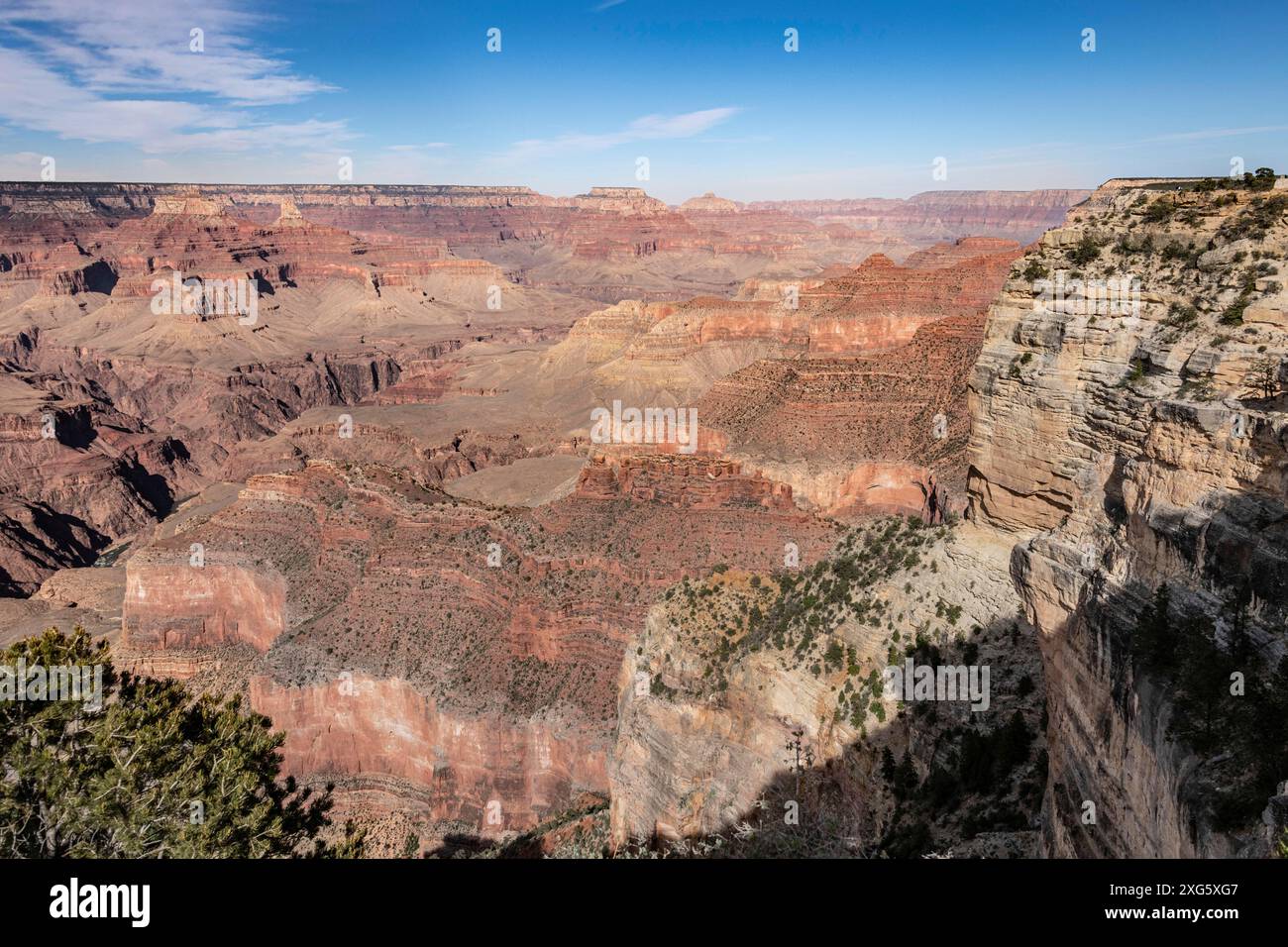 Famoso Grand Canyon Sout Rim in Arizona, Stati Uniti Foto Stock