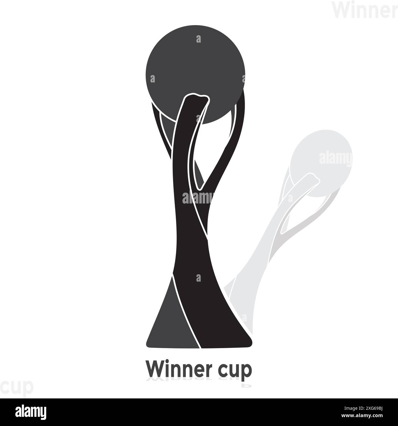 Coppa del trofeo. Trofeo campione, Illustrazione Vettoriale