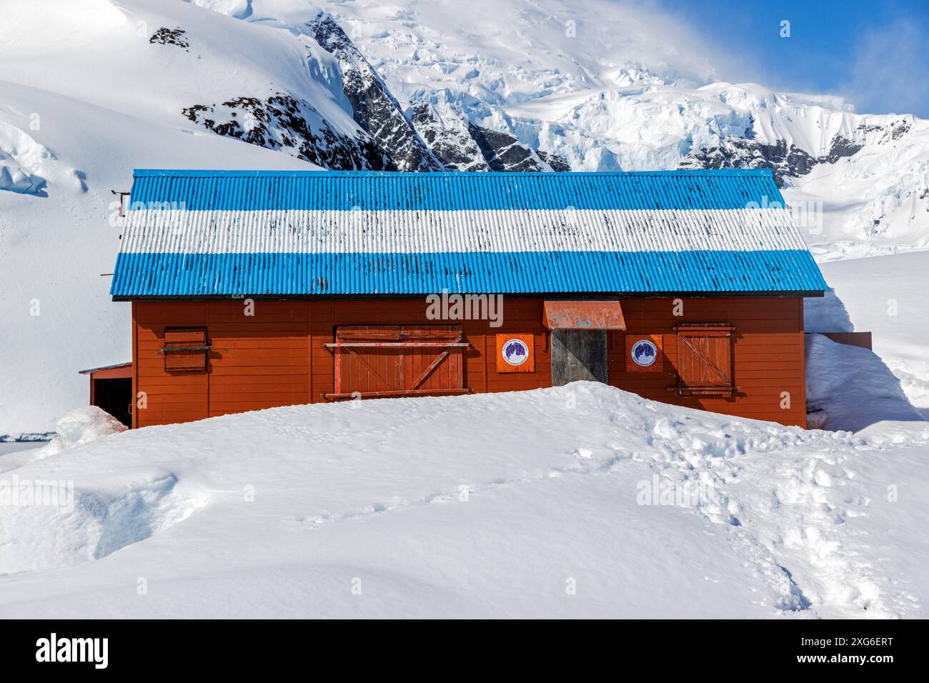 Argentina Brown Research Station, Paradise Harbour, Penisola Antartica, lunedì 20 novembre, 2023. foto: David Rowland / One-Image.com Foto Stock