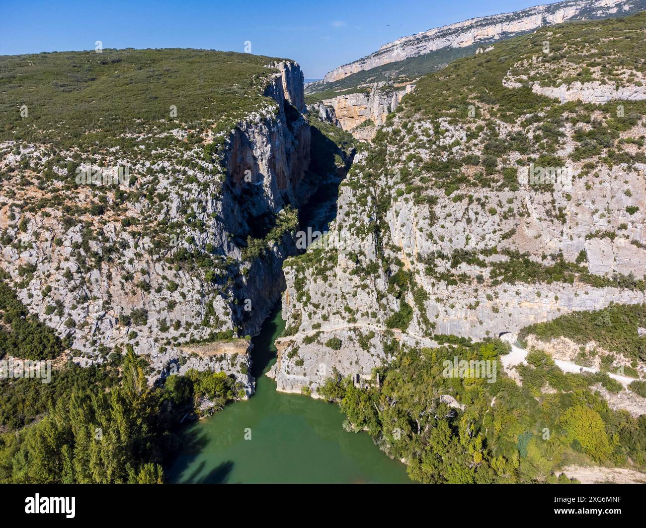 Foz de Lumbier, Liedena, Navarra, Spagna. Foto Stock