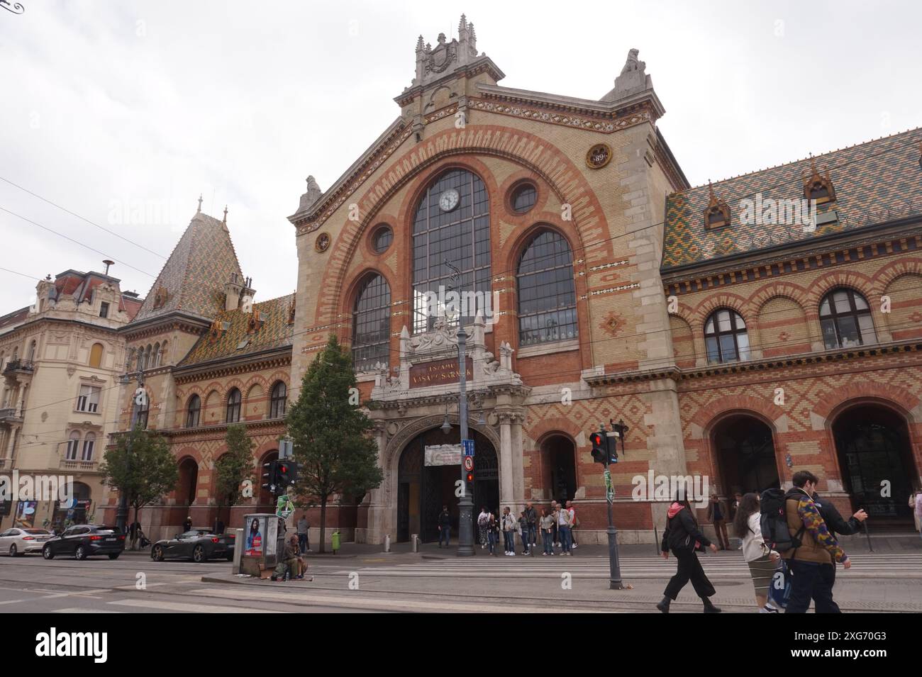 Mercato Grande Hall, Budapest, Ungheria Foto Stock