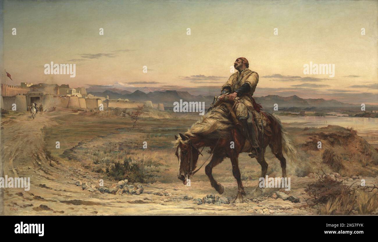 Resti di un esercito (1879), Tate Britain, mostrando l'unico sopravvissuto britannico alla ritirata del 1842 da Kabul. - Elizabeth Southerden Thompson (3 novembre 1846 - 2 ottobre 1933), più tardi conosciuta come Lady Butler,[1 Foto Stock