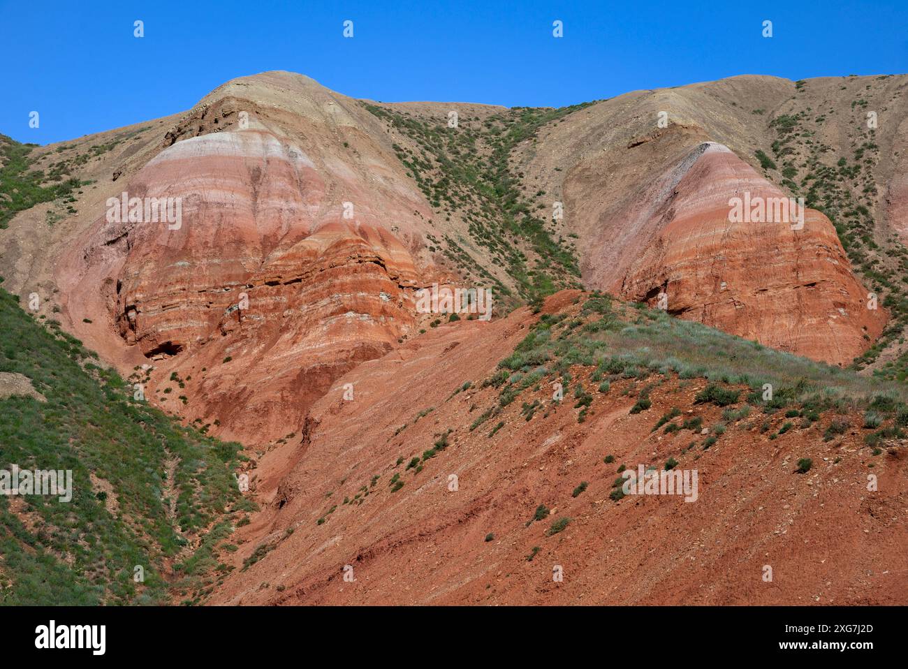 C'è un Big Bogdo sulla montagna. Regione di Astrakhan, Russia Foto Stock