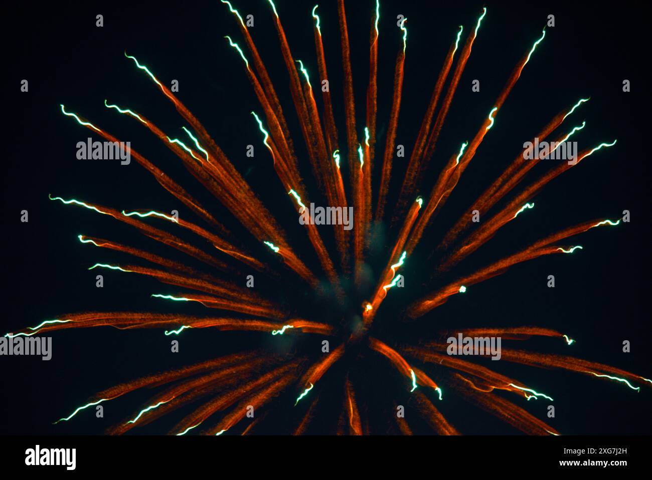Immagini astratte di fuochi d'artificio esplosivi, Foto Stock