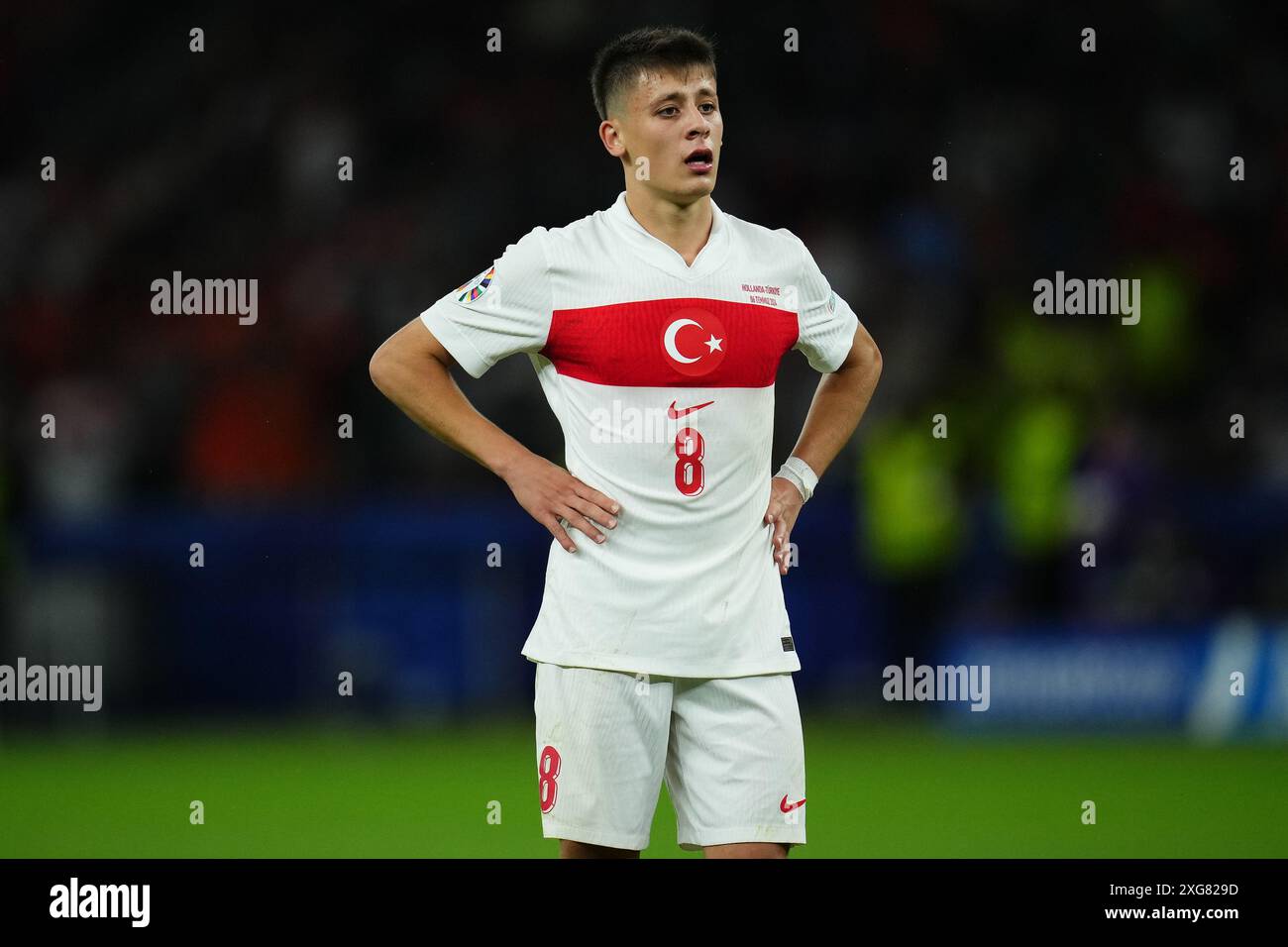 Berlino, Germania. 6 luglio 2024. Arda Guler di Turkiye durante la partita di UEFA Euro 2024 tra Paesi Bassi e Turkiye. Quarti di finale, giocati all'Olympiastadion il 6 luglio 2024 a Berlino, Germania. (Foto di Bagu Blanco/Sipa USA) credito: SIPA USA/Alamy Live News Foto Stock