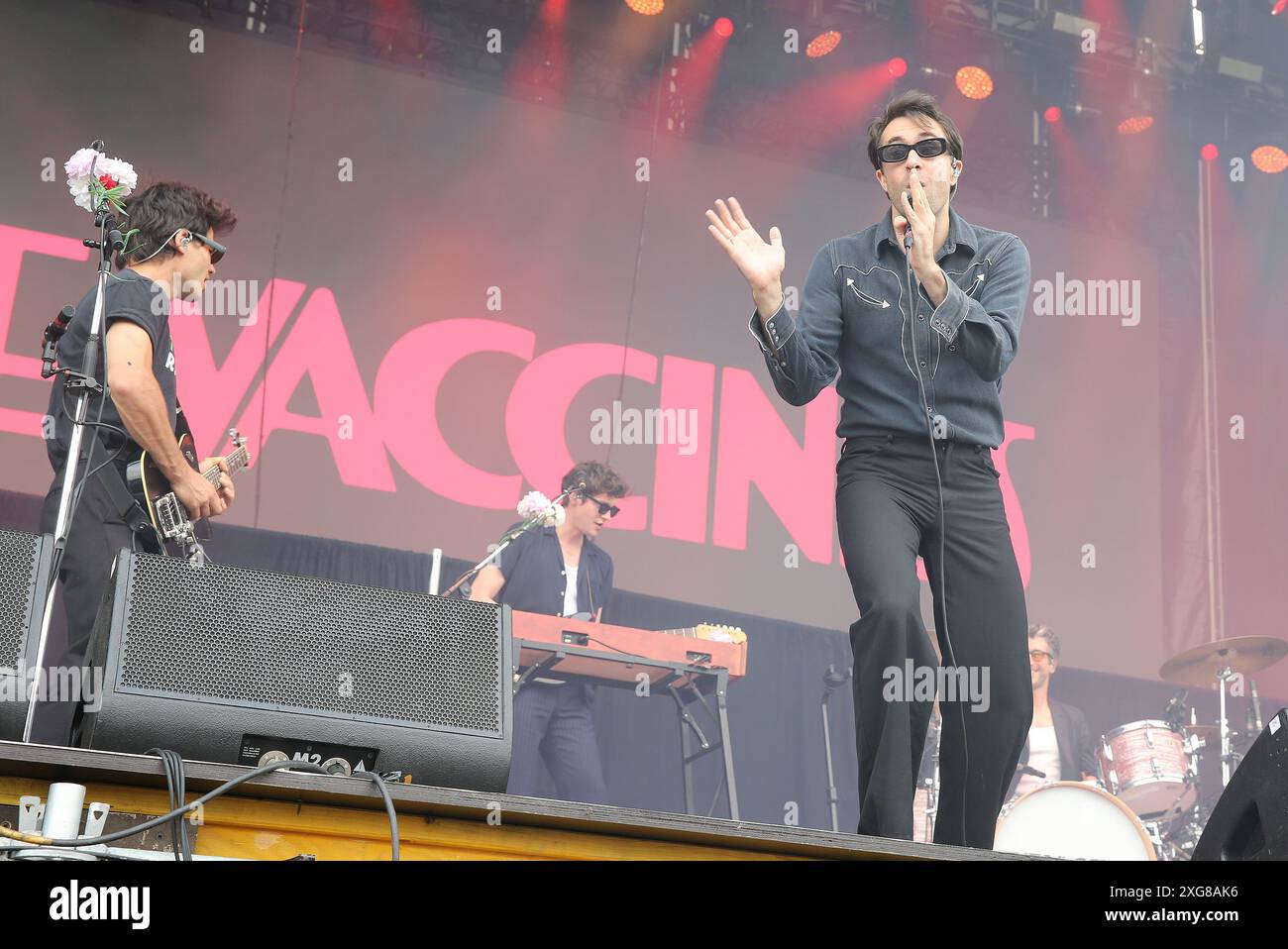 I vaccini in concerto all'Ippodromo di Milano Foto Stock