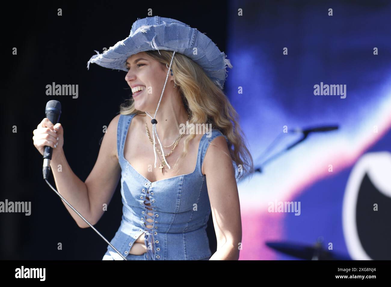 Londra, Regno Unito. 7 luglio 2024. 7 luglio 2024 Londra UK Natalie Shay durante BST Hyde Park credito: Clubpaparazzi/Alamy Live News Foto Stock