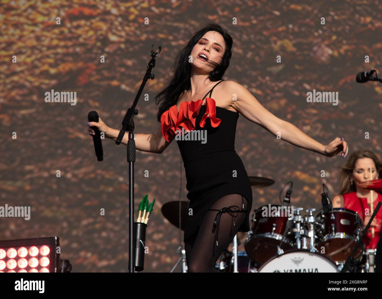 Londra, Regno Unito. 7 luglio 2024. Il Corrs apre per Shania Twain al BST Hyde Park Festival. Cristina Massei/Alamy Live News Foto Stock