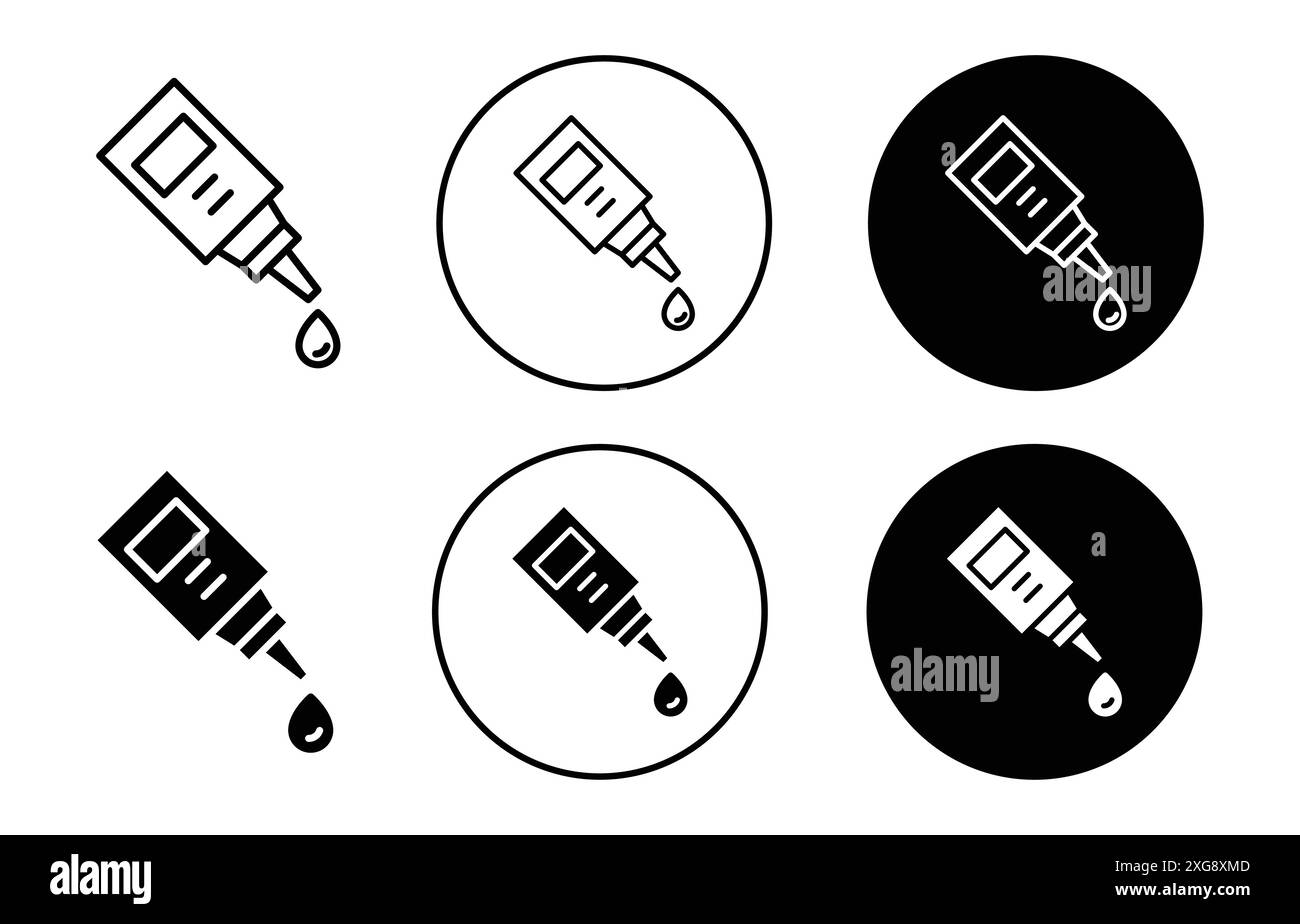 collezione di set di logo vettoriali per l'interfaccia utente dell'app web Illustrazione Vettoriale