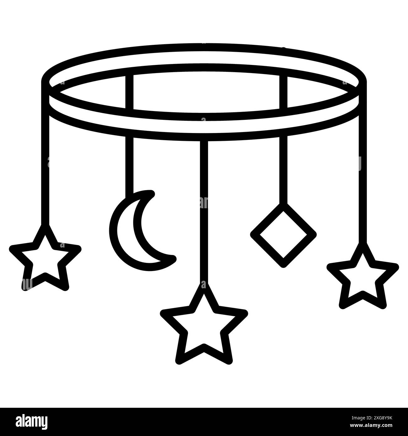 Collezione di logo vettoriale ninna nanna per l'interfaccia utente dell'app Web Illustrazione Vettoriale