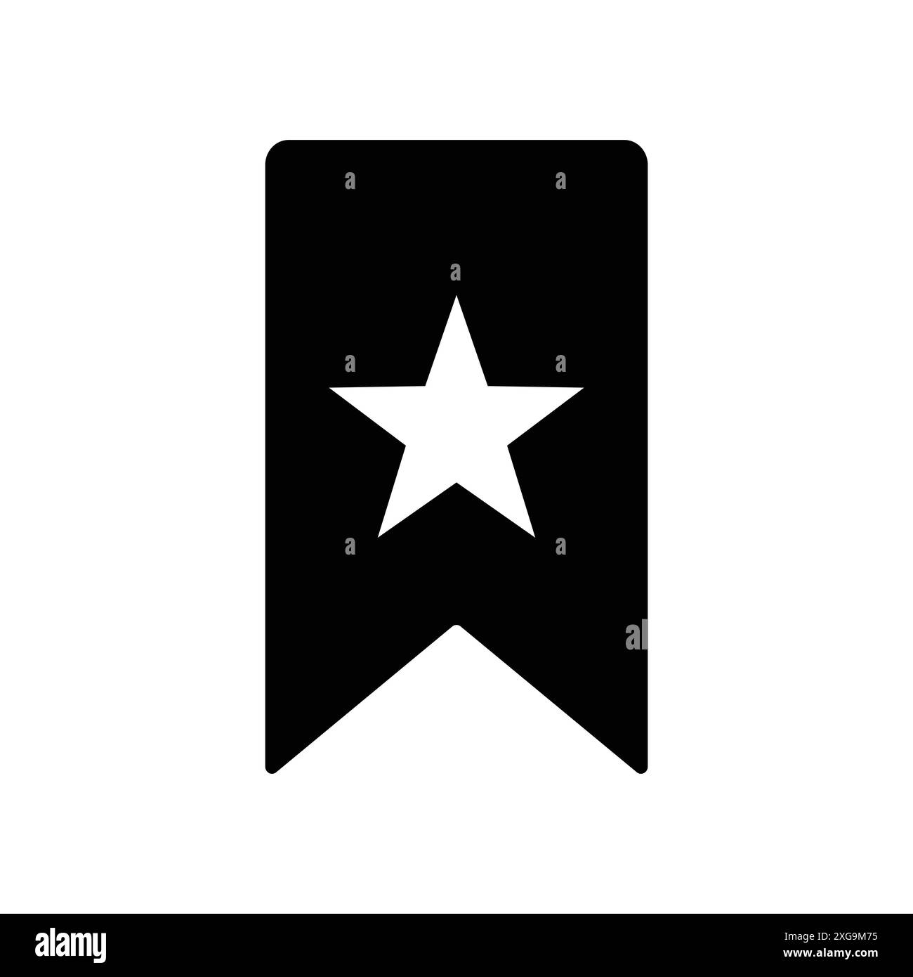 modello di disegno vettoriale dell'icona segnalibro su sfondo bianco Illustrazione Vettoriale