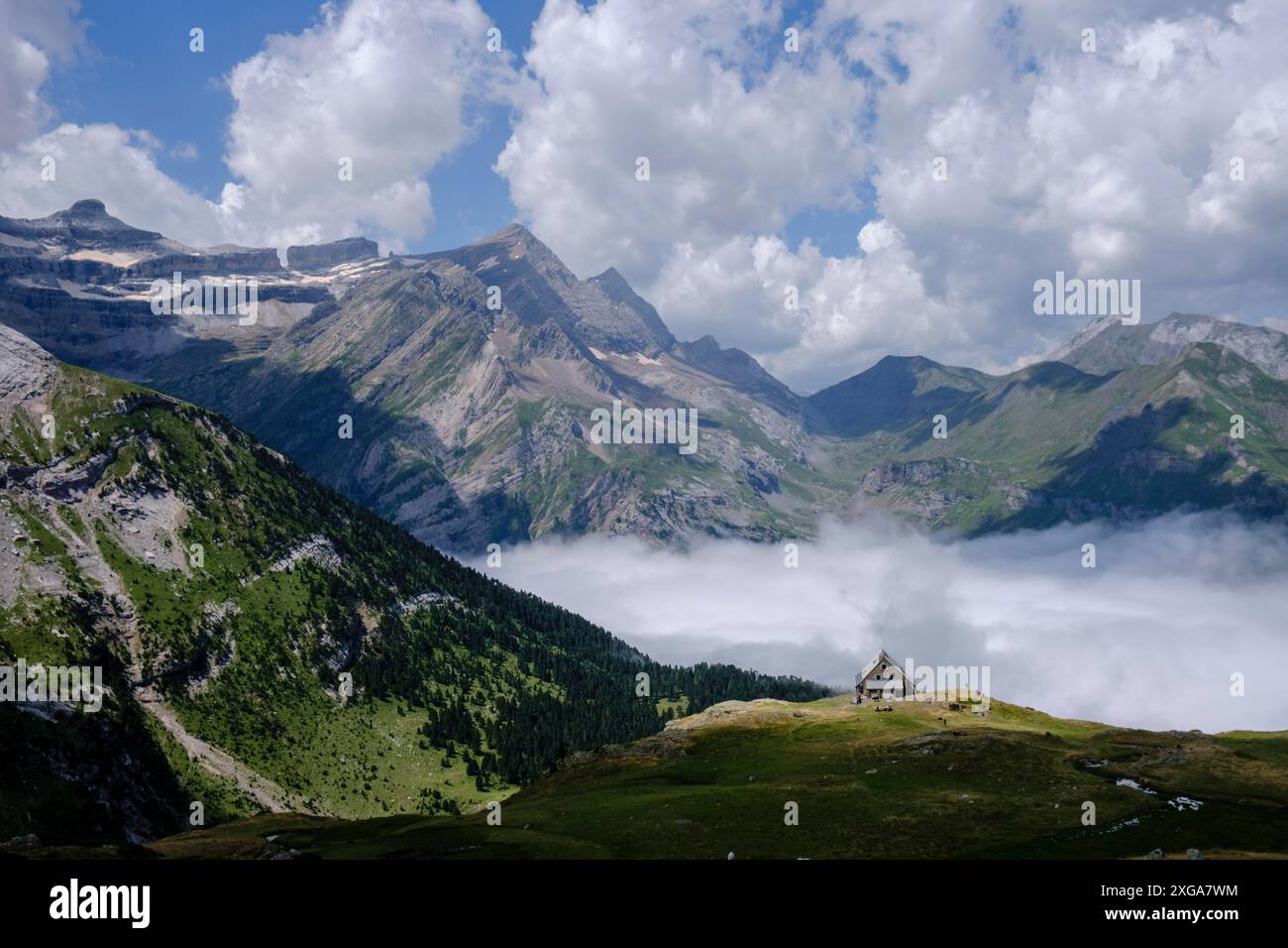 Rifugio Espuguettes, Parco Nazionale dei Pirenei, Hautes-Pyrenees, Francia Foto Stock