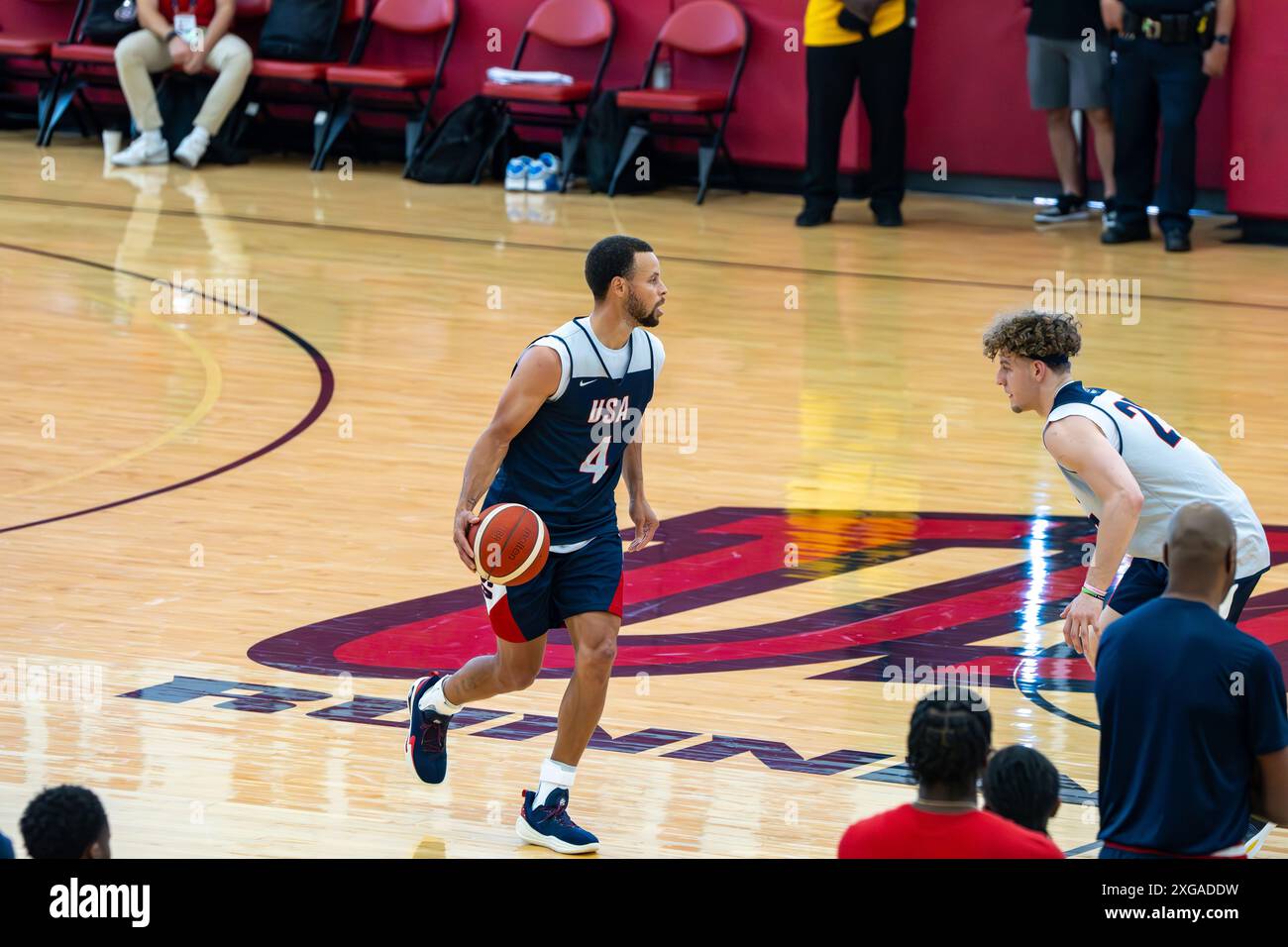 Giocatore NBA Steph Curry Foto Stock