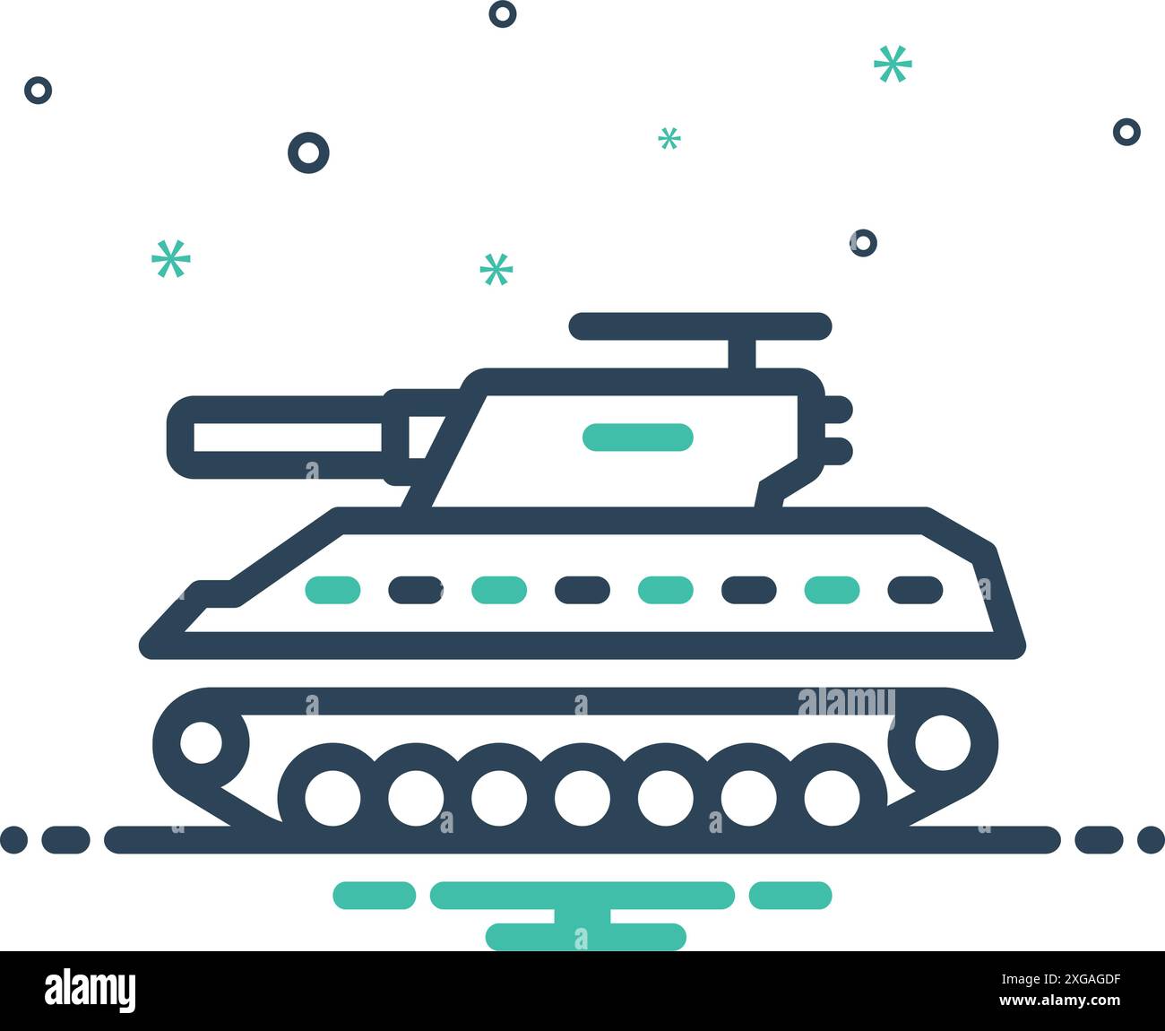 Icona per sherman, esercito Illustrazione Vettoriale