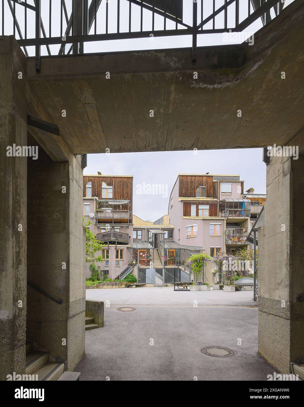 Graz, Austria - alte Poststrasse Housing by Szyszkowitz + Kowalski Foto Stock