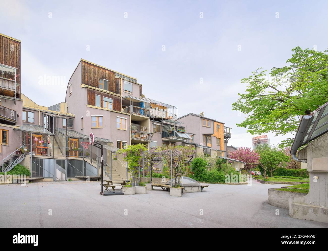 Graz, Austria - alte Poststrasse Housing by Szyszkowitz + Kowalski Foto Stock