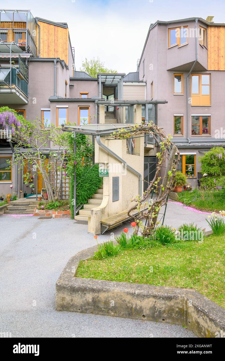 Graz, Austria - alte Poststrasse Housing by Szyszkowitz + Kowalski Foto Stock