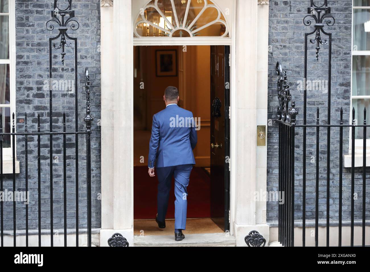 Londra, Regno Unito, 5 luglio 2024. Il nuovo Segretario di Stato per la salute Wes Streeting arriva al numero 10 di Downing Street, Londra, Regno Unito Foto Stock