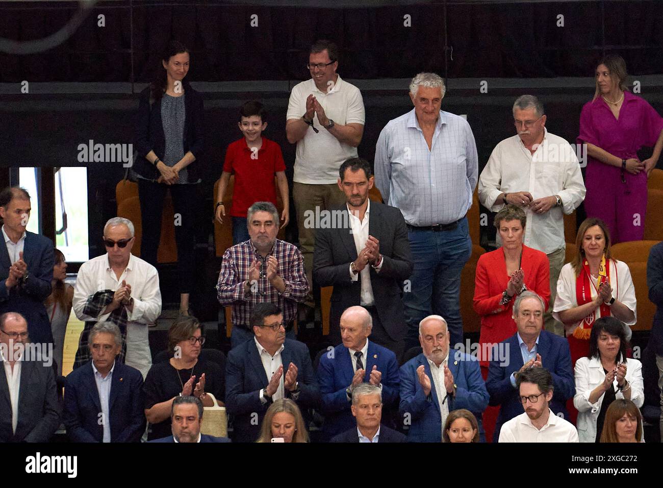 Valencia, Spagna. 3 luglio 2024. Fernando Romai, presidente Blanco del COE visto in azione durante la partita tra Spagna e Bahamas nel Torneo di qualificazione Olimpica FIBA Spagna 2024 fase a gironi il 3 luglio 2024 presso il tribunale municipale Fuente de San Luis. Punteggio finale: Spagna 86 vs Bahamas 78 (foto di German Vidal Ponce/SOPA Images/Sipa USA) credito: SIPA USA/Alamy Live News Foto Stock