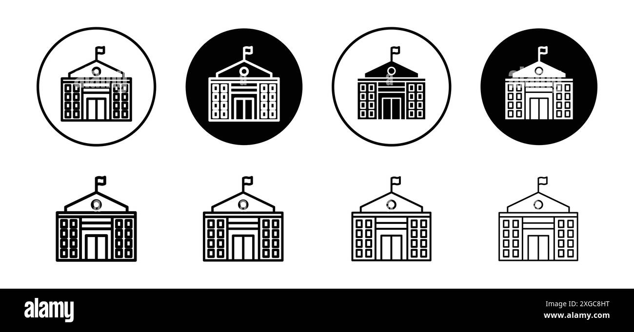 Collezione di set di logo vettoriali per l'interfaccia utente dell'app Web Illustrazione Vettoriale