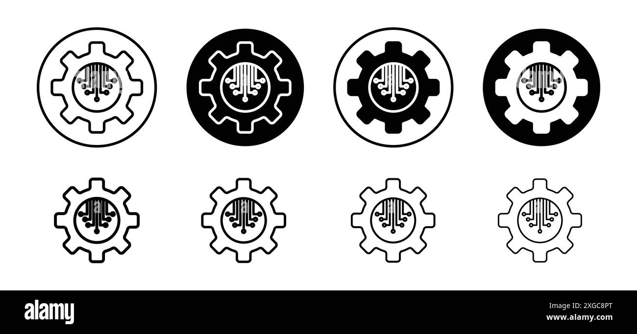 Collezione di set di logo ETL Icon Vector per l'interfaccia utente dell'app Web Illustrazione Vettoriale