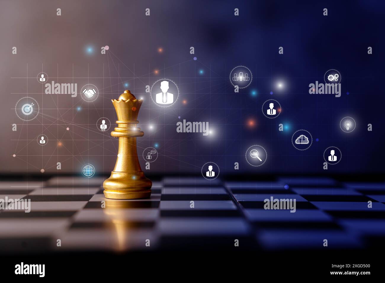 Risorse umane o risorse umane. Scacchi come dipendente astratto e cercarli. Strategia aziendale idee competitive con gioco a scacchi. Busi Foto Stock