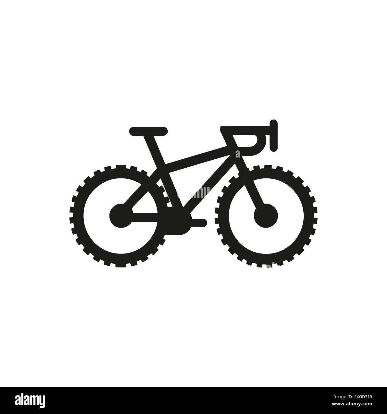 Illustrazione vettoriale mountain bike Illustrazione Vettoriale