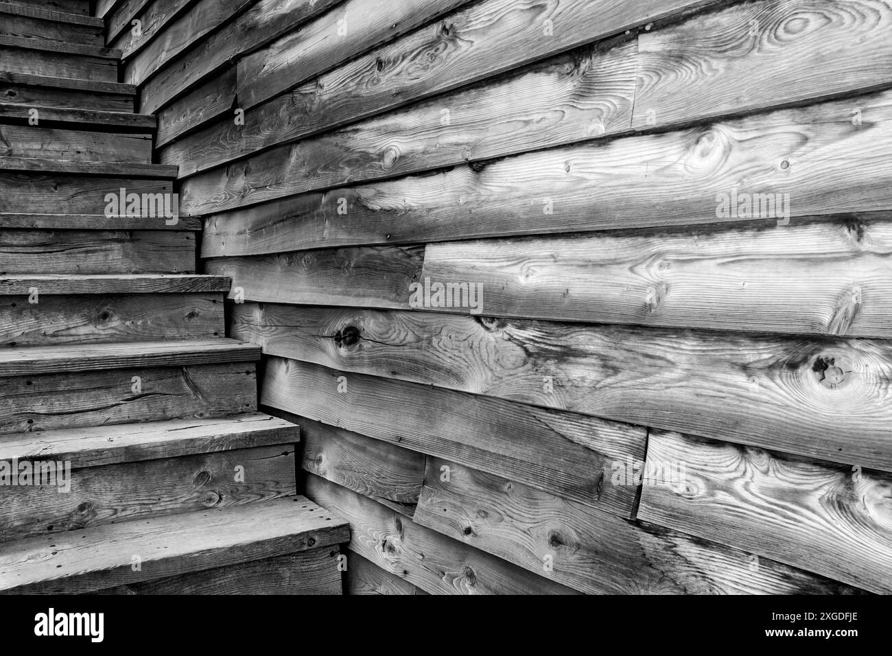 MT00344-00-BW...MONTANA - gradini e fianchi al Bannack State Park, Beaverhead County. Foto Stock