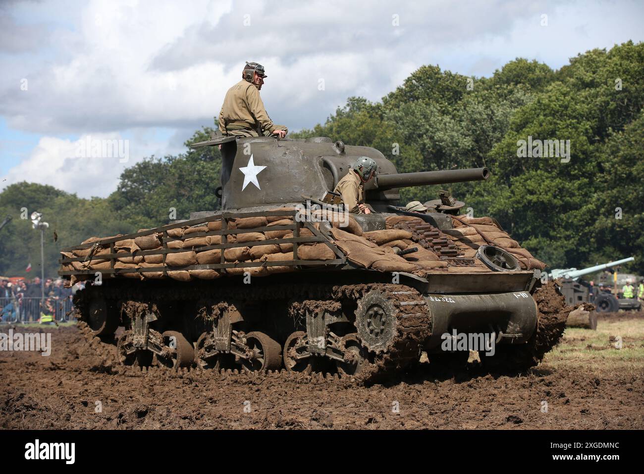 Sherman M4 75 mm, carro armato della seconda guerra mondiale Foto Stock