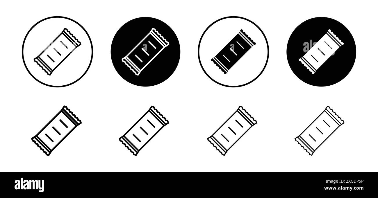 Collezione di set di logo vettoriali con icone della barra dei granuli per l'interfaccia utente dell'app Web Illustrazione Vettoriale