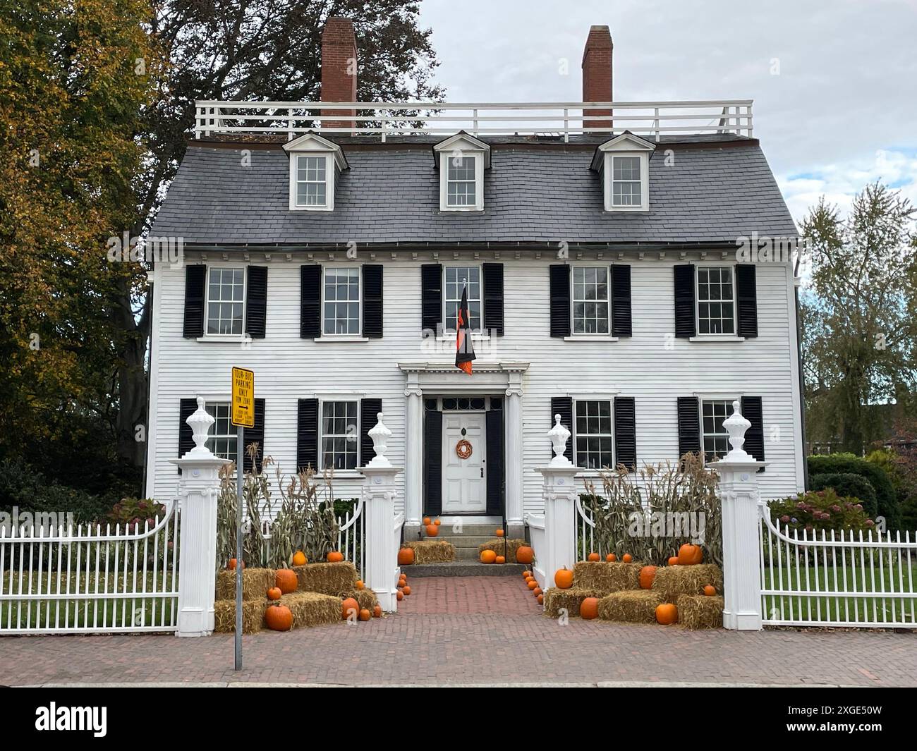 Il palazzo delle corde, una dimora storica a Salem, Massachusetts, è gestito come musa ed è stato il luogo delle riprese del film Hocus Pocus Foto Stock