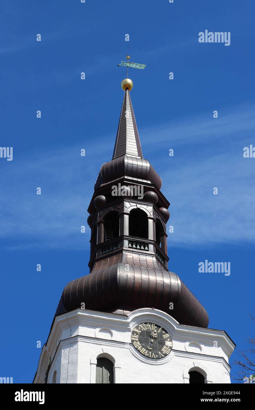 Guglia in rame della Cattedrale di Santa Maria, Tallinn, Estonia Foto Stock