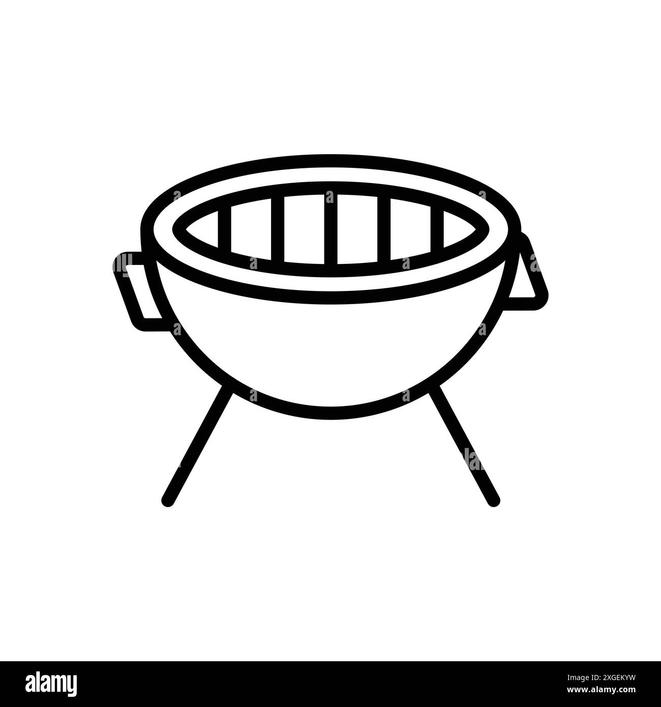 modello di disegno vettoriale icona barbecue su sfondo bianco Illustrazione Vettoriale