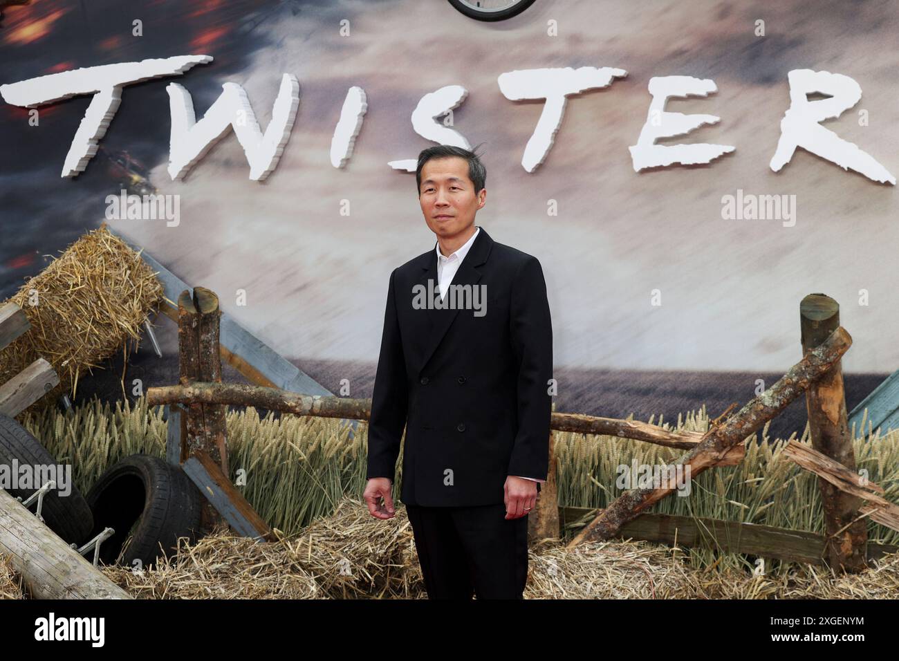 Londra, Regno Unito. 8 luglio 2024. Lee Isaac Chung partecipa alla prima europea Twisters al Cineworld di Leicester Square, Londra. (Foto di Cat Morley/SOPA Images/Sipa USA) credito: SIPA USA/Alamy Live News Foto Stock