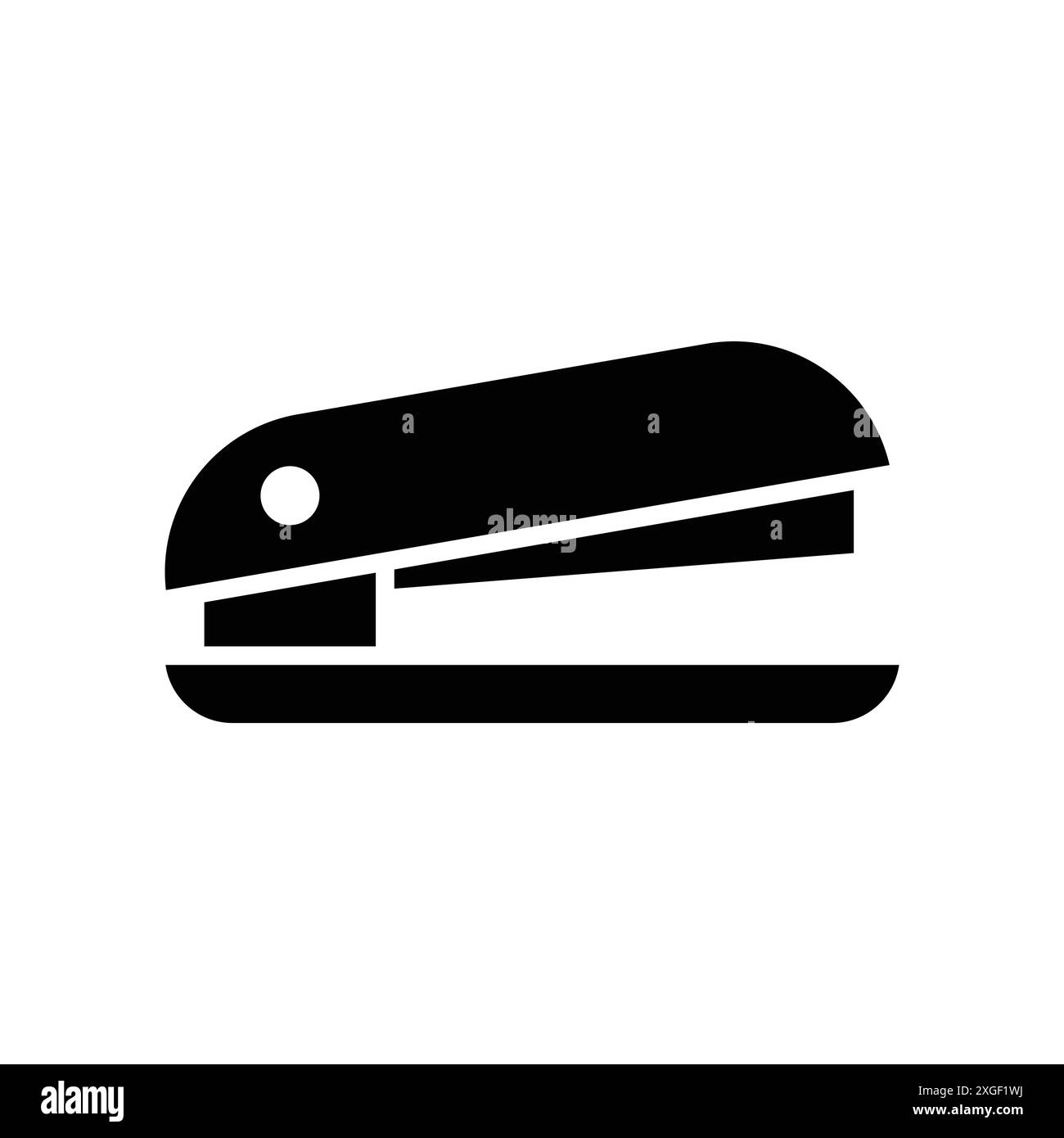 modello di disegno vettoriale dell'icona della cucitrice su sfondo bianco Illustrazione Vettoriale