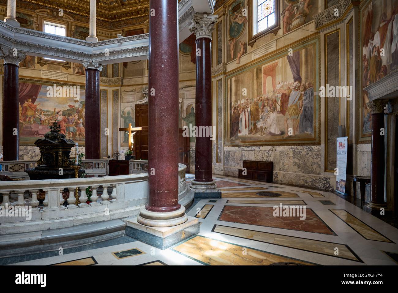 Battistero Lateranense, chiesa paleocristiana a Roma, Italia Foto Stock