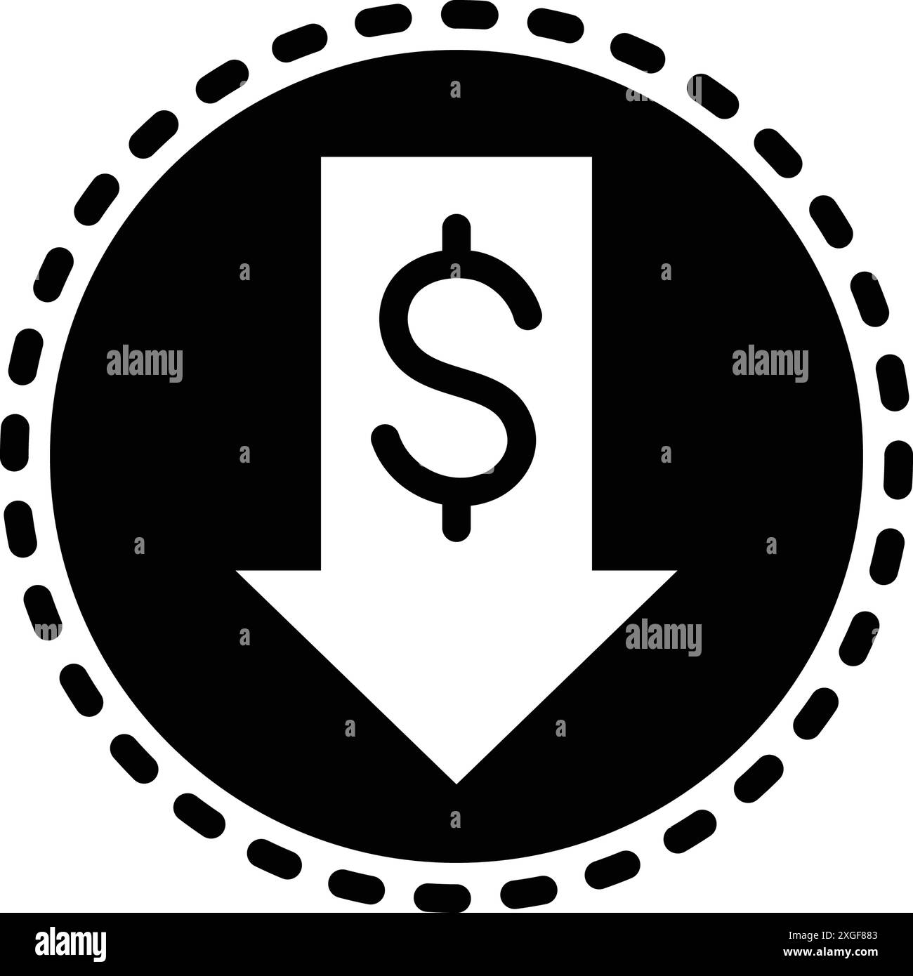 Icona per un prezzo più economico ed economico Illustrazione Vettoriale
