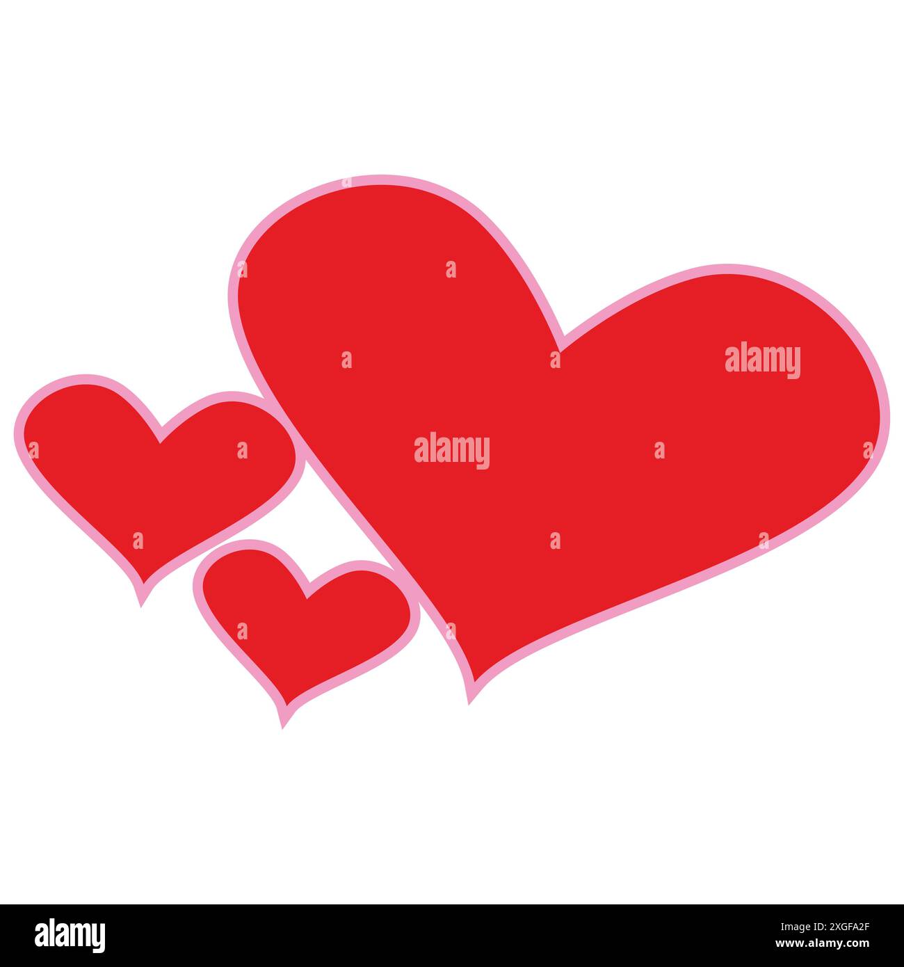 Icona vettoriale simbolo cuore piatto Illustrazione Vettoriale