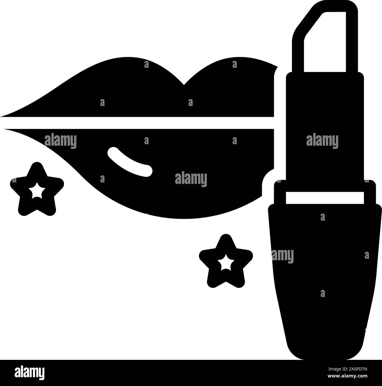 Icona per rouge, cosmetico Illustrazione Vettoriale