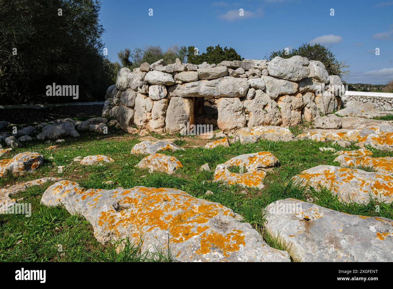 Biniac, l'Argentina Occidental, navata sepolcrale circolare, Alaior, Minorca, Isole Baleari, Spagna Foto Stock